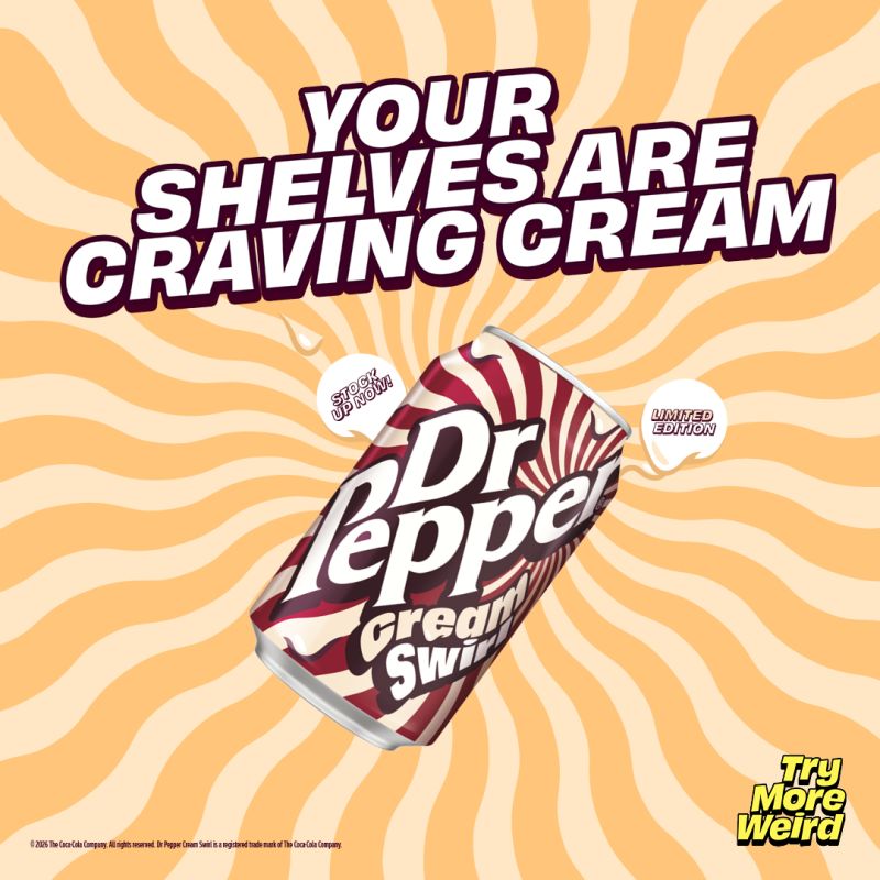 Limited Dr. Pepper Cream Swirl                 - UNITED KINGDOM