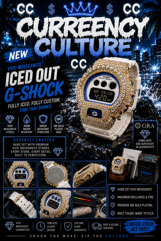 VVS1 Moissanite Iced Out G-Shock