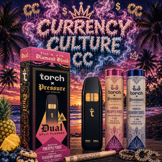 Torch x Pressure LA
Pineapple Punch x Blueberry Cookies | Sativa & Indica | 3g