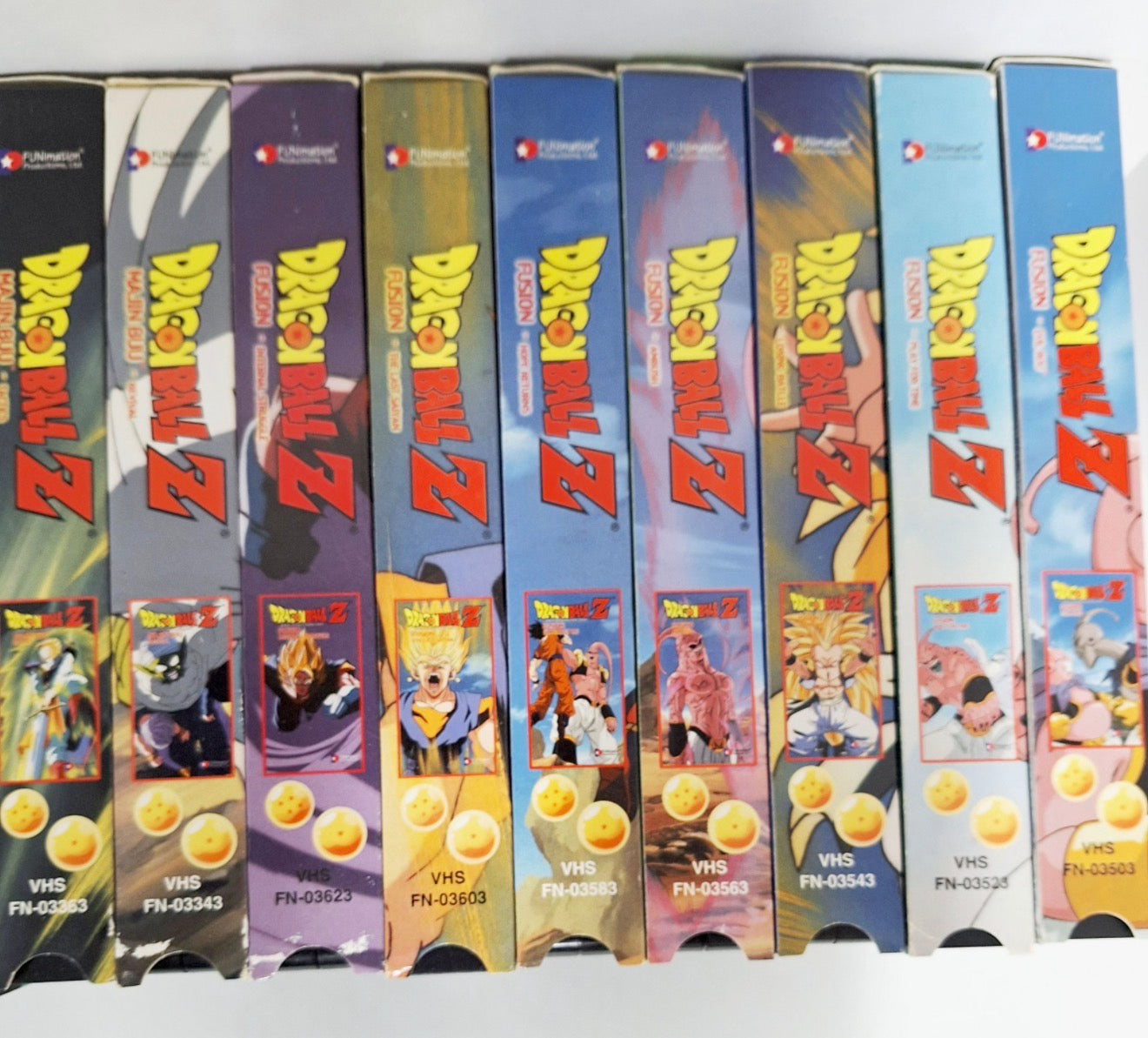 Dragon Ball Z VHS Lot 20 Tapes FUNimation Babidi Kid Buu Fusion Saga Anime