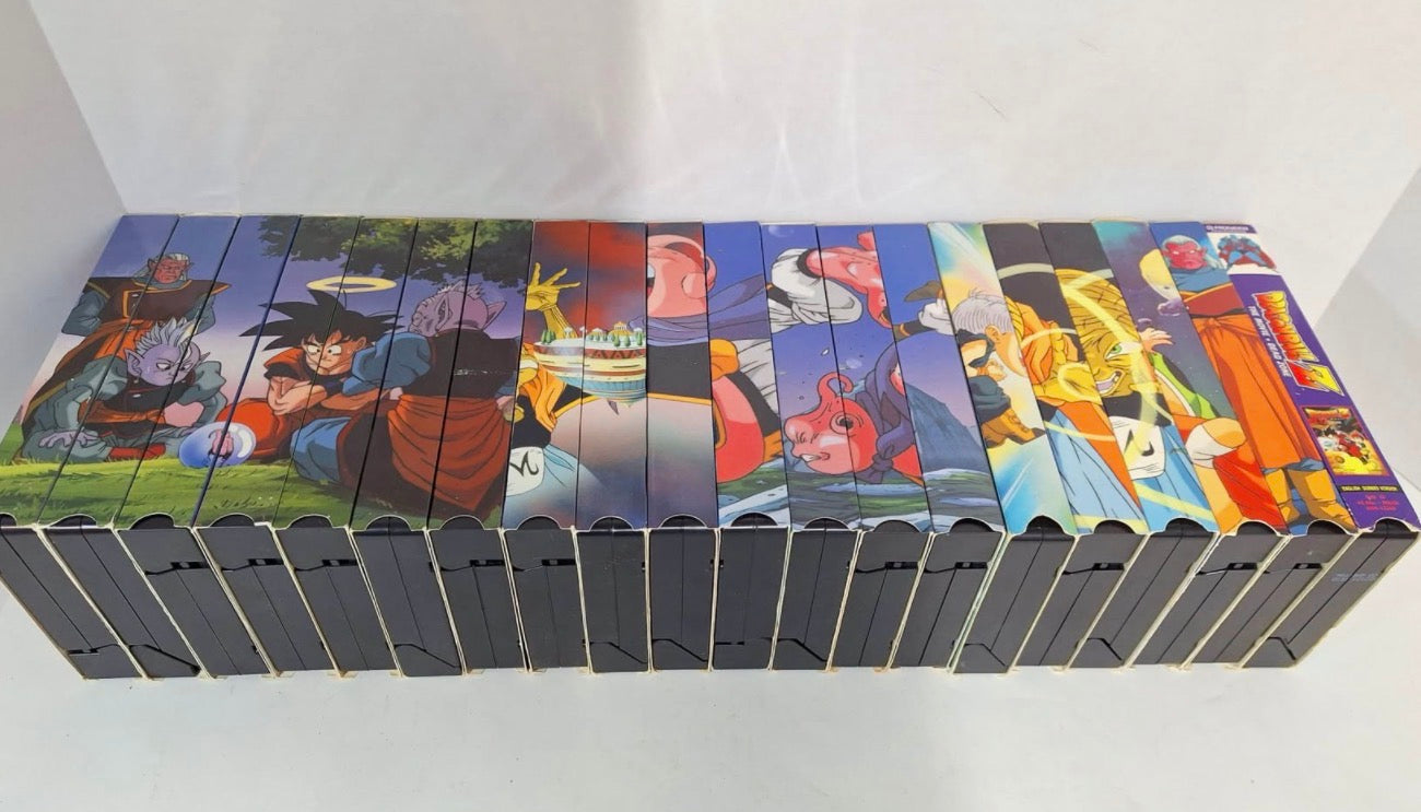Dragon Ball Z VHS Lot 20 Tapes FUNimation Babidi Kid Buu Fusion Saga Anime