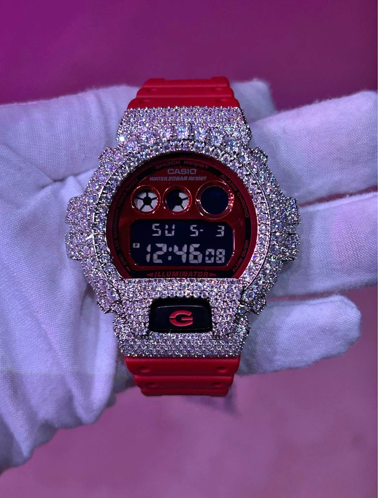 VVS1 Moissanite Iced Out G-Shock
