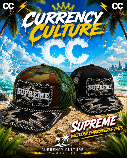 Supreme | western embroidered 5 panel hats SS26