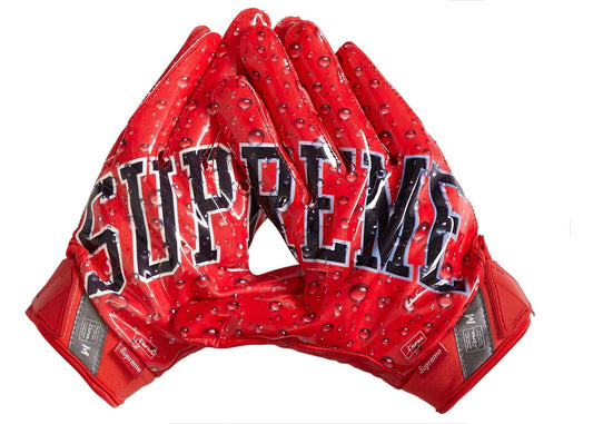 Supreme Nike Vapor Jet 4.0 Football Gloves "Red"