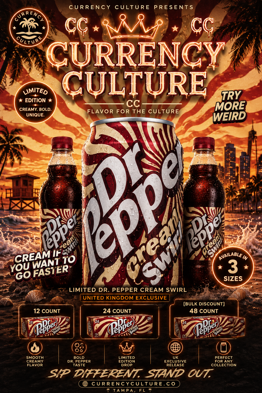 Limited Dr. Pepper Cream Swirl                 - UNITED KINGDOM