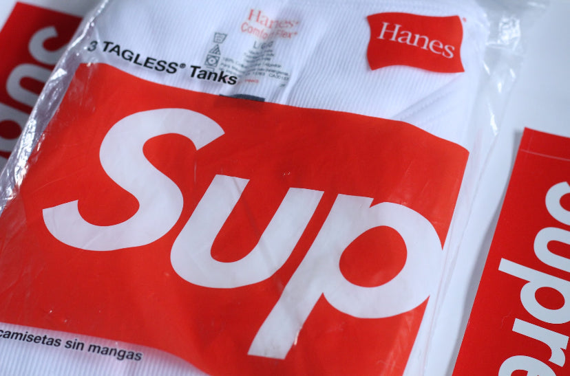 Supreme x Hanes Tagless Tank Tops (3 Pack) 'White'