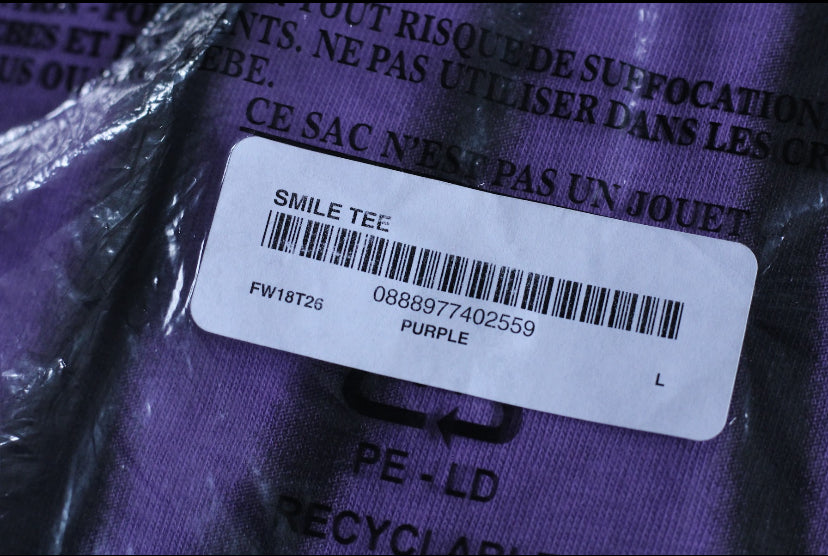 Supreme Smile T-Shirt 'Purple